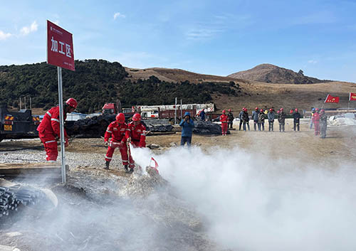 中國安能第二工程局四川涼山項目部開展防火、防汛、防地質(zhì)災(zāi)害綜合演練