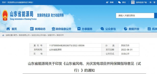 山東：將儲(chǔ)能配比作為風(fēng)光項(xiàng)目并網(wǎng)最優(yōu)先條件，分布式光伏直接保障并網(wǎng)！